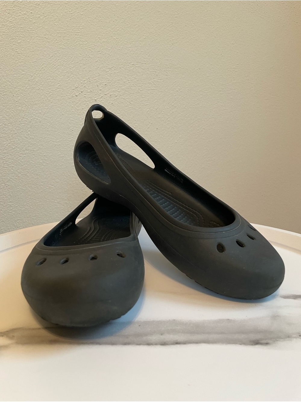 CROCS Kadee Black Slip-On Ballet Flats Comfort Breathable Lightweight Women’s 8